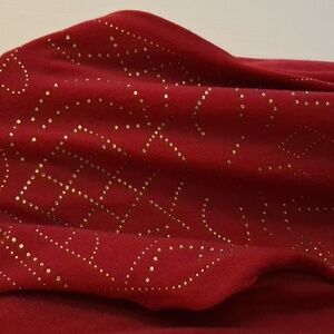 Red long sleeve dress